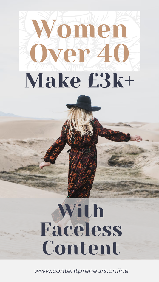 How Creators Over 40 are Making £3K in 30 Days with Faceless Content: Simple 5 step plan (Using Pinterest)