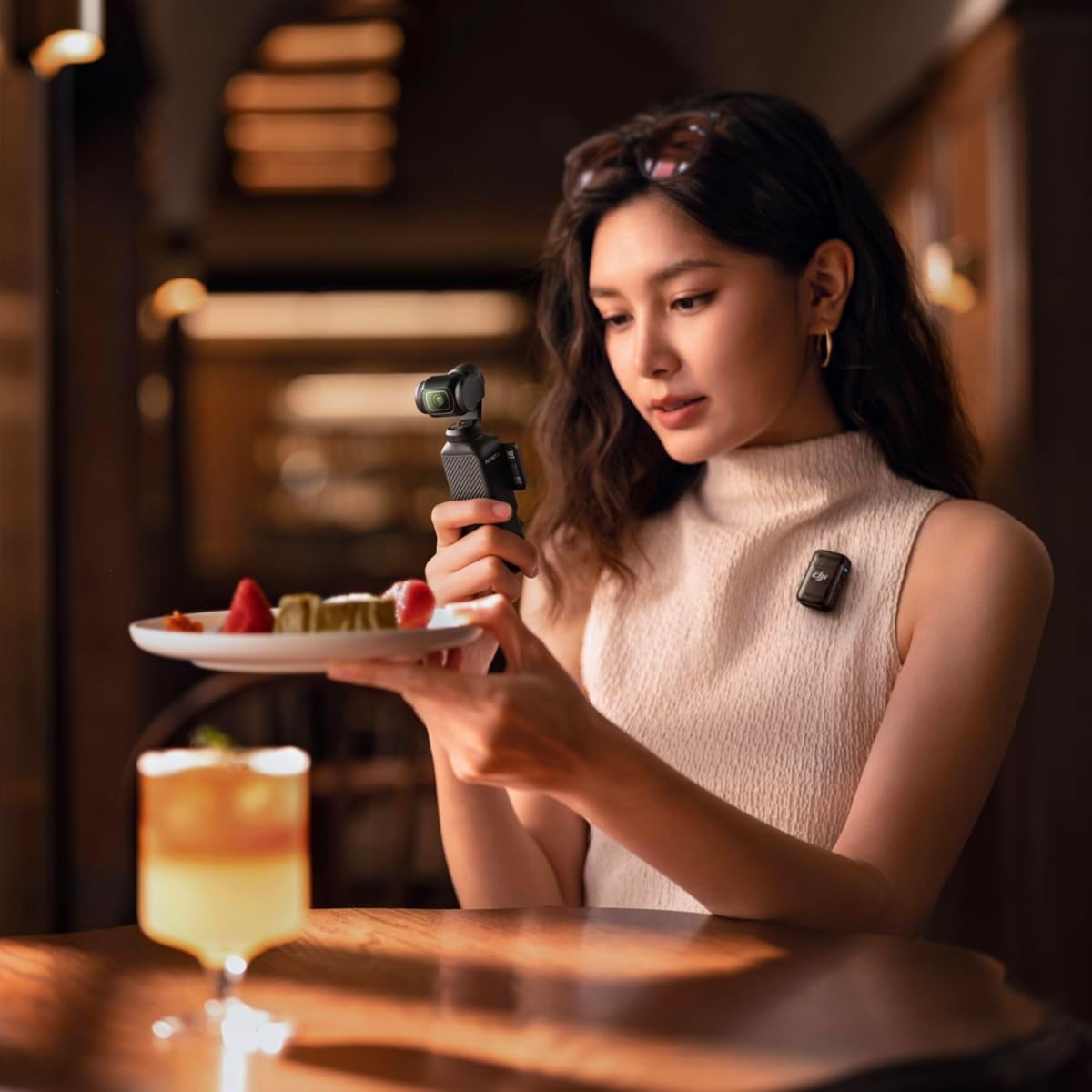 DJI Osmo Pocket 3 Creator Combo, Vlogging Camera with 1'' CMOS & 4K/120fps Video, 3-Axis Stabilization, Face/Object Tracking, Fast Focusing, Mic Included for Clear Sound, Small Camera for Photography