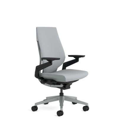 Steelcase Gesture Ergonomic Office Chair With 360° Armrests, 3D Live Back Lumbar Support, Adjustable Headrest Black; Made in Europe, 66 x 62.5 x 107