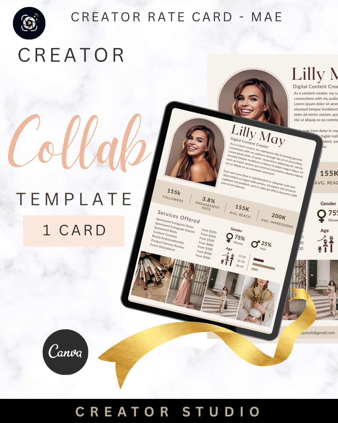 CREATOR UGC, RATE CARD - MAE